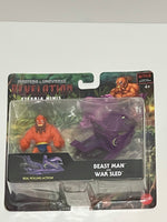Beast Man and War Sled Masters of the Universe playset by Mattel 